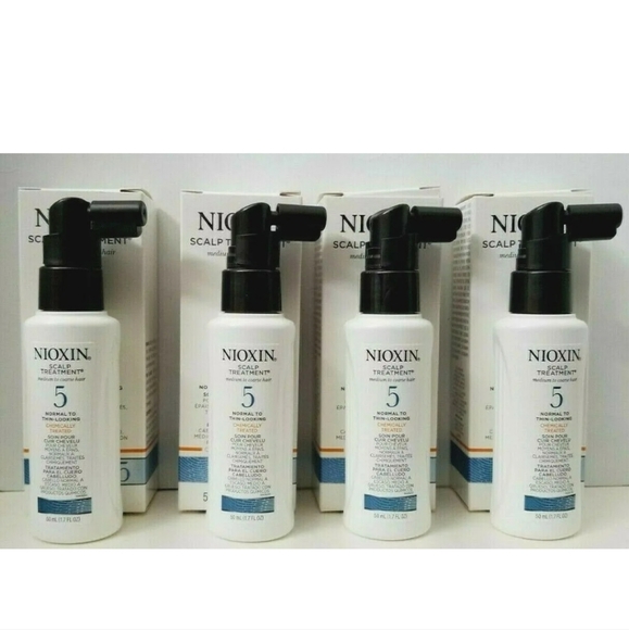 4 pk NIOXIN 5 SCALP TREATMENT CHEMICALLY TREATED MEDIUM TO COARSE HAIR 1.7oz BOX - Picture 3 of 4